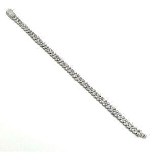 925 Silver, 3.5CTW Moissanite Slim Miami Cuban Bracelet
